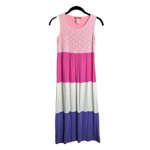 5 for $25🔥U-Knit Multi-Color Tiered Summer Dress Girls Medium
